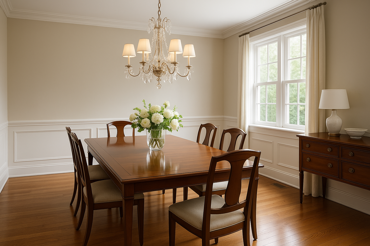 Clean dining room