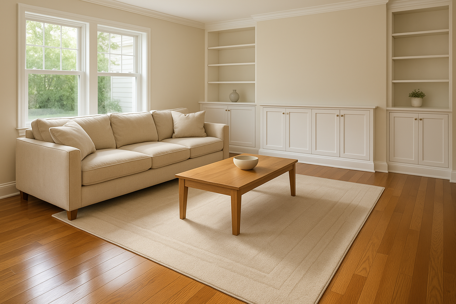 Clean family room